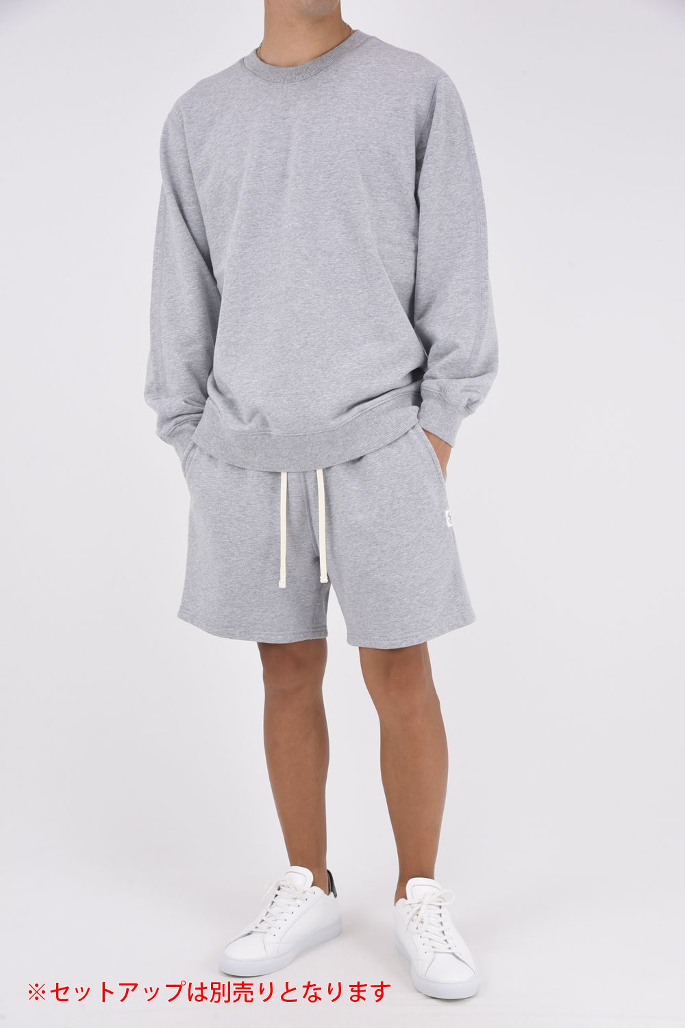 【国内正規品】 MIDWEIGHT TERRY CREWNECK CLASSIC/ ミ゙ッドウェイト クルーネックスウェット クラシックフィット ヘザーグレー