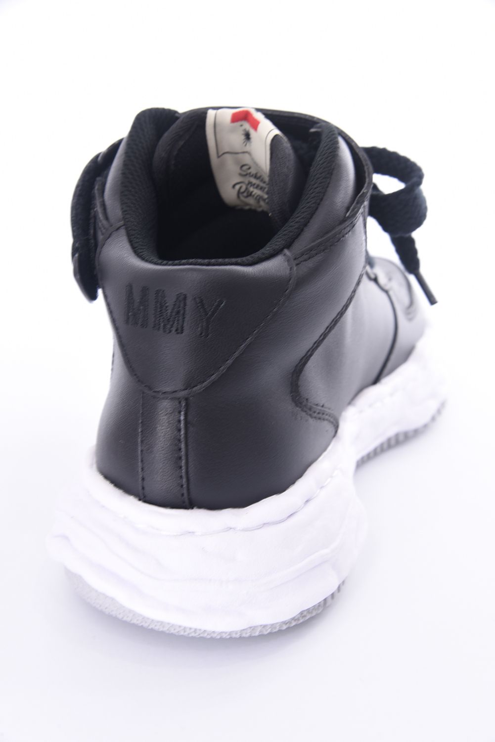 "WAYNE" OG Sole Leather Hi-top Sneaker / オリジナルソール レザー ハイカットスニーカー ブラック