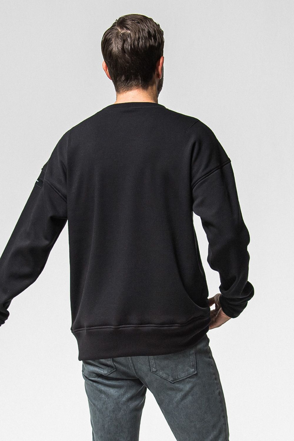 FRAIDAY OLD LOGO VELOURS FLEECE TRAINER / 裏ベロアフリース ロゴ ロングスリーブ トレーナー (ブラック) (11月上旬入荷予定) ※オーダー締切：9月1日(月)18:00