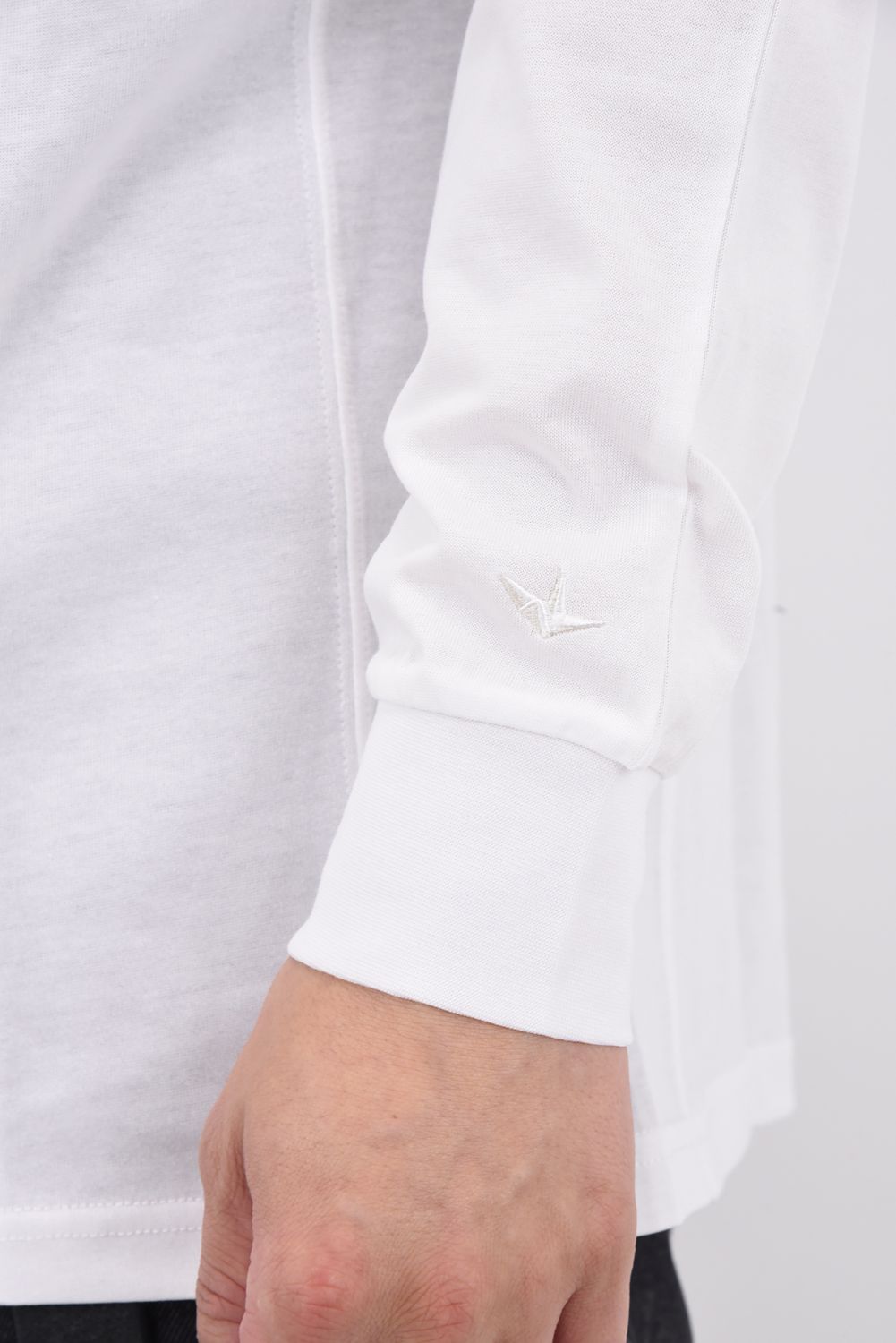 APPLIQUE LONG T-SHIRT / アップリケ ロングTシャツ (ホワイト)