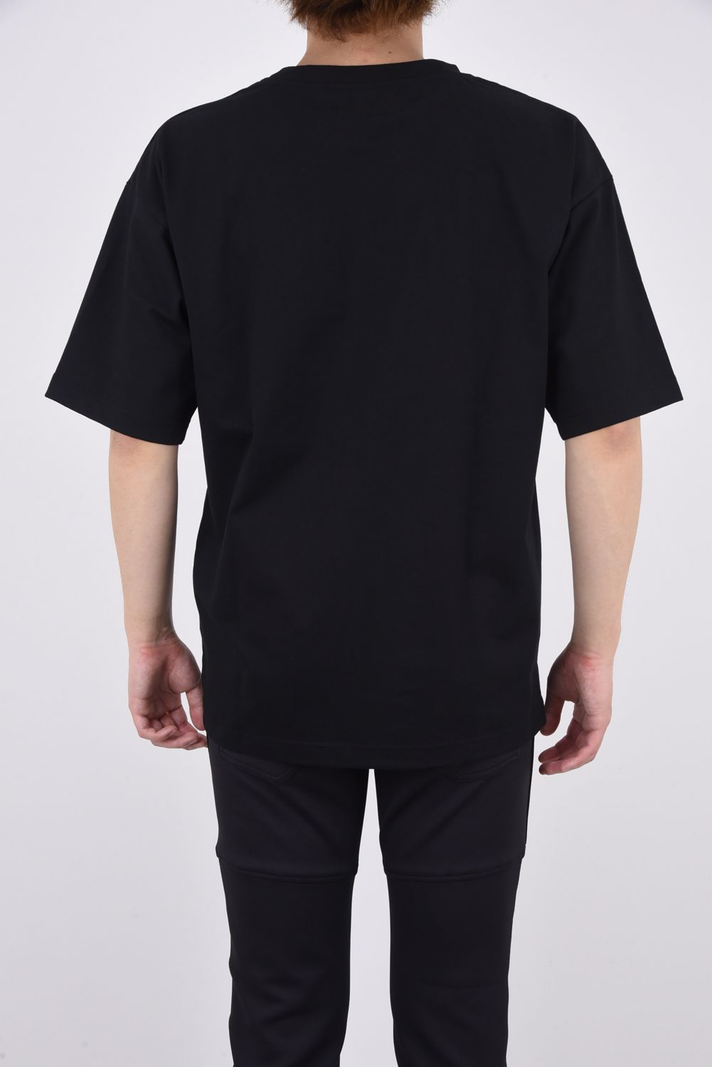 BOX LOGO T / エンボスロゴ クルーネック ビック Tシャツ ブラック