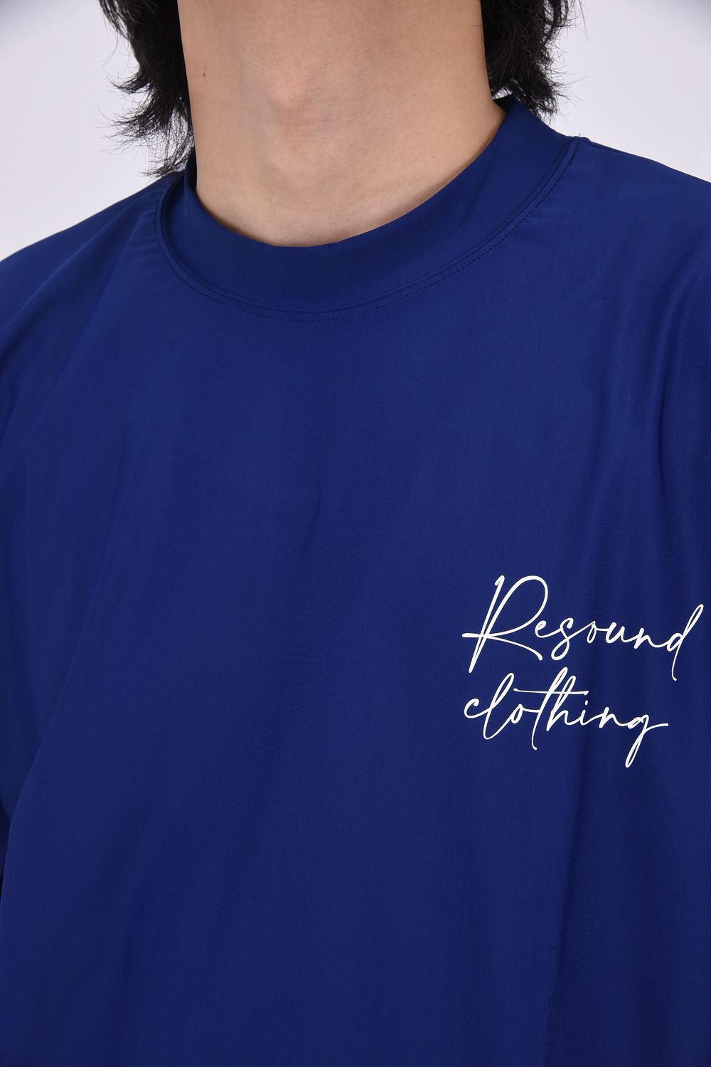 ID RUSH OVER TSHIRT / バックロゴ ラッシュガード 半袖Tシャツ ネイビー