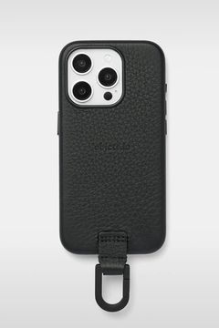 CARABINER-CASE / カラビナ付 iPhone レザーケース (ブラック)