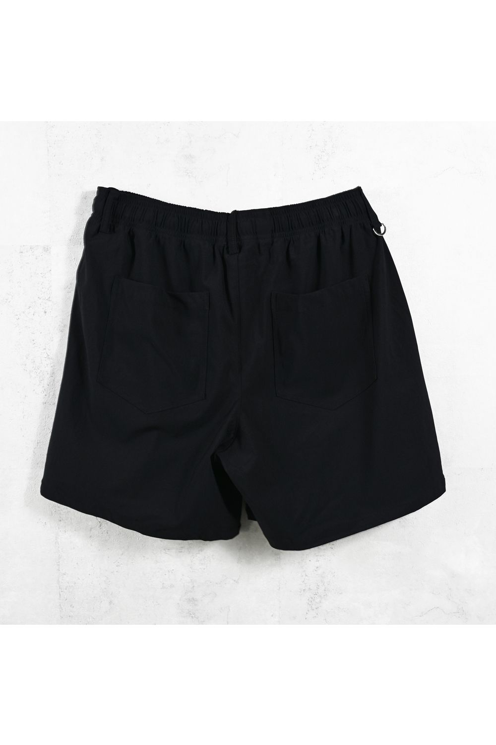 TV NYLON SHORTS / 高機能ナイロンマイクロファイバー リラックスショートパンツ (ブラック) (6月上旬入荷予定) ※オーダー締切:2月15日(日)18時