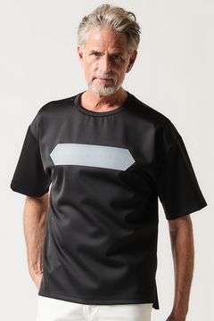 113 HEXAGON BIG T / 113 ヘキサゴンロゴ クルーネック 半袖 Tシャツ ブラック