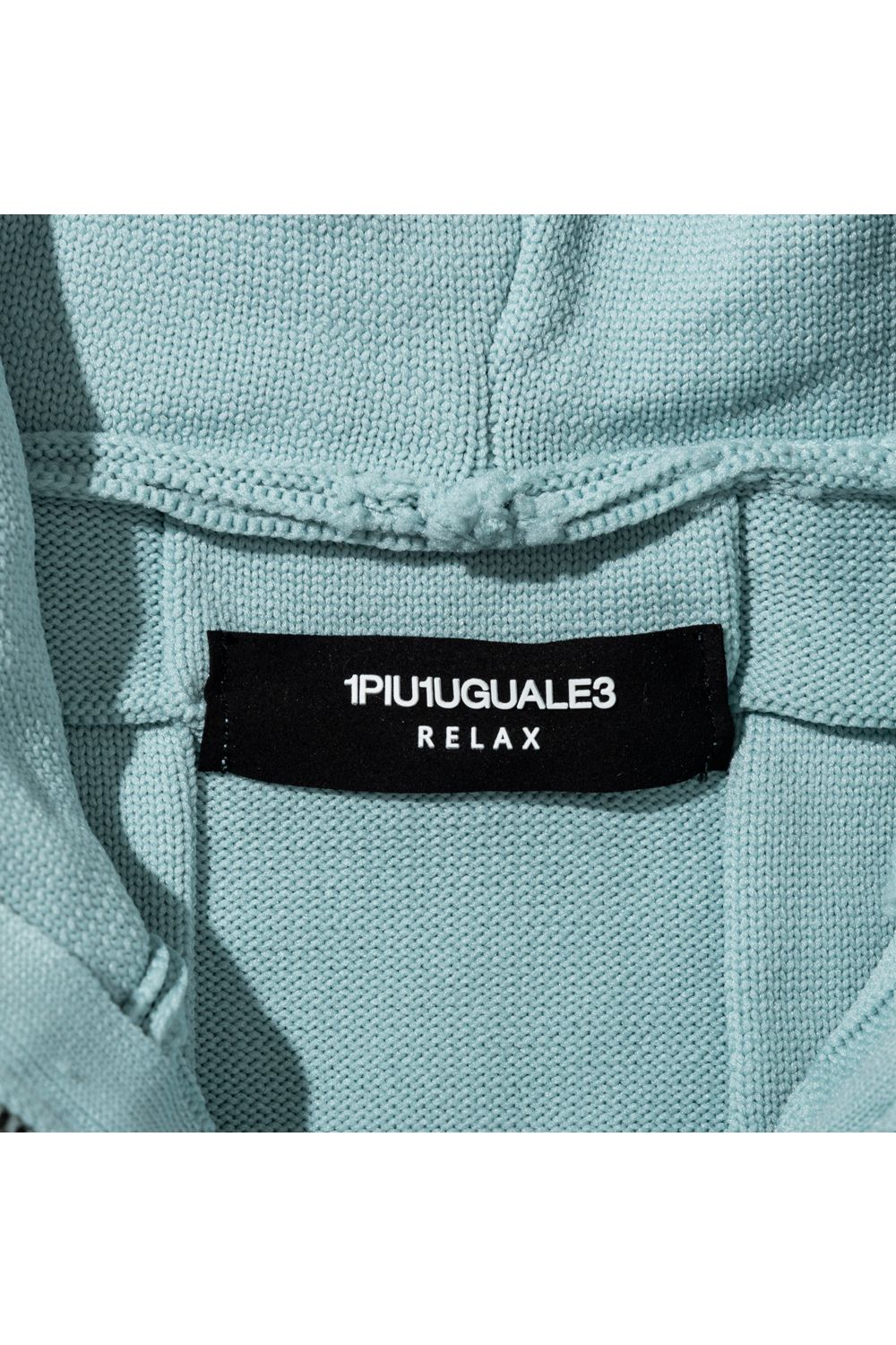 【26SS】 INTRECCIATO HOODIE / イントレチャート ジップパーカー (サックス) (2月上旬入荷予定)