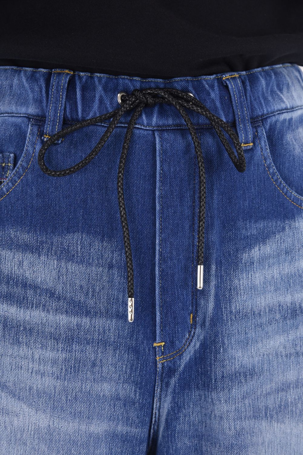 KING DENIM JERSEY / 新定番 バギーシルエット デニムジャージーンズ (インディゴユーズド)