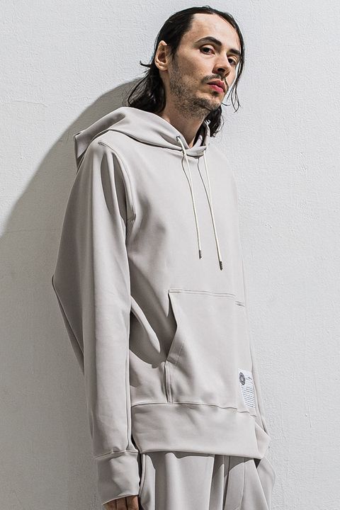 WILL PULLOVER HOODIE / メッセージプリント プルオーバーパーカー (グレージュ)