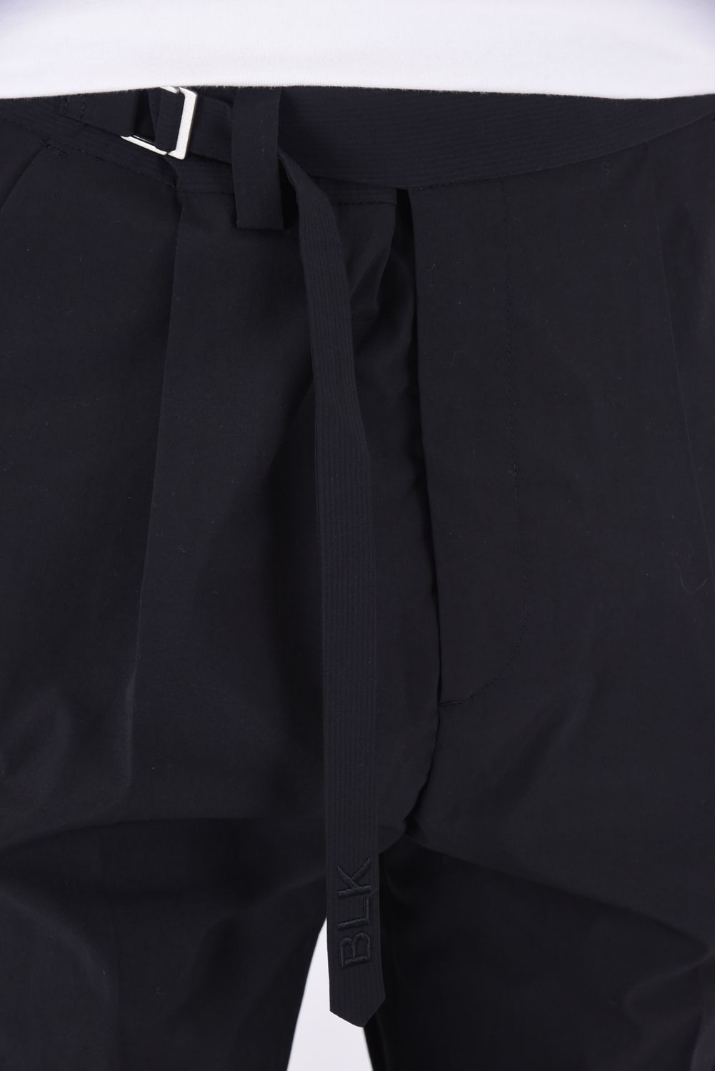 【BLK】 TECH WEATHER WIDE TAPERED PANTS / テック ウェザー ワイド テーパードパンツ ブラック