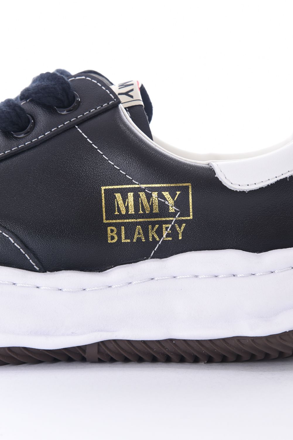 "BLAKEY" OG Sole Leather Low-top Sneaker / オリジナルソール レザーローカットスニーカー ブラック / ホワイト