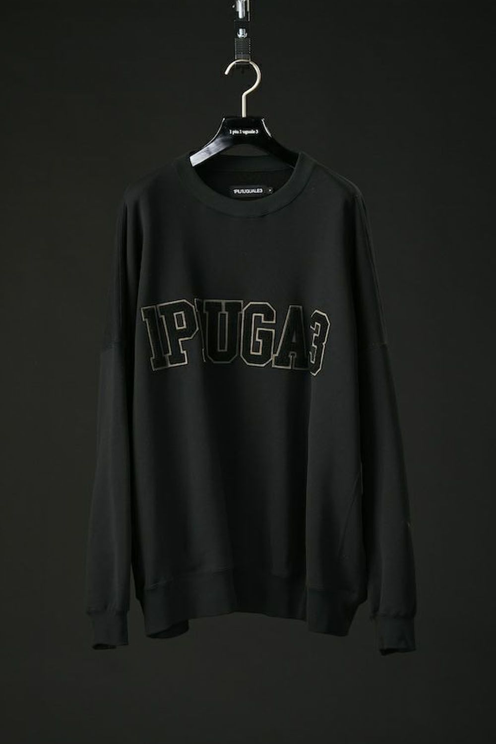 【113SPORT VOL.12 / 24AW】 113SPORT × THESAINT HEAVY FRENCH BIG CREW PO / 113ロゴ  ビッグクルー ブラック