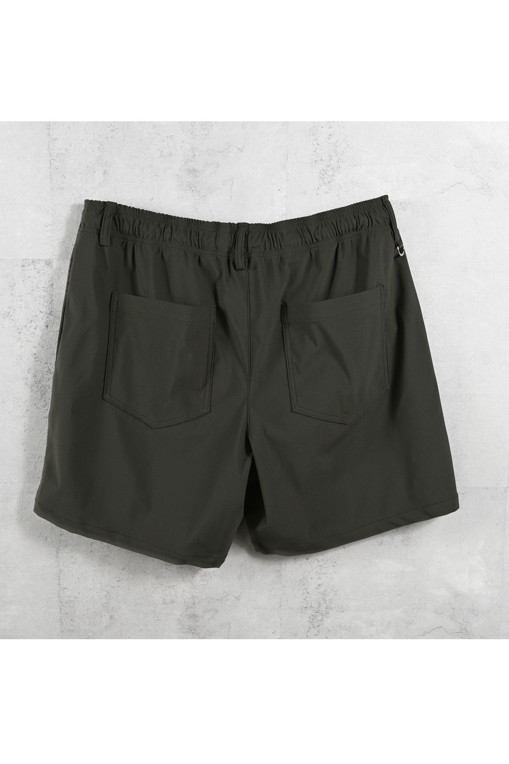 TV NYLON SHORTS / 高機能ナイロンマイクロファイバー リラックスショートパンツ (カーキ) (6月上旬入荷予定) ※オーダー締切:2月15日(日)18時