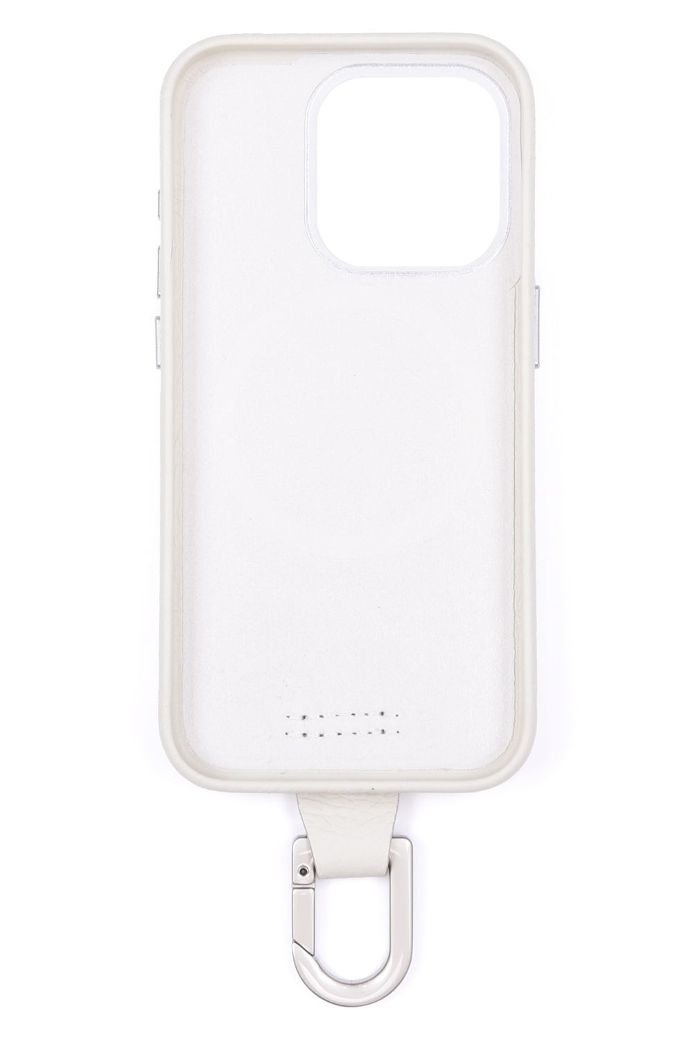 CARABINER-CASE / カラビナ付 iPhone レザーケース (マシュマロ)