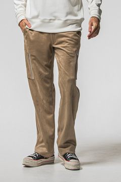 DAVID CARGO PANTS / スウェードジャージー ミリタリーカーゴパンツ (ブラウン) (1月上旬入荷予定) ※オーダー締切：9月1日(月)18:00