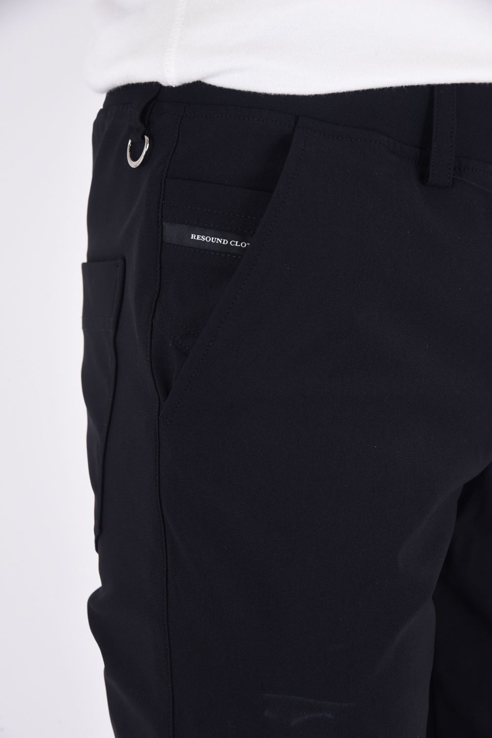 CHRIS EASY PANTS / 【定番】 高機能ナイロン マイクロファイバー スラックス イージーパンツ ナイロンブラック