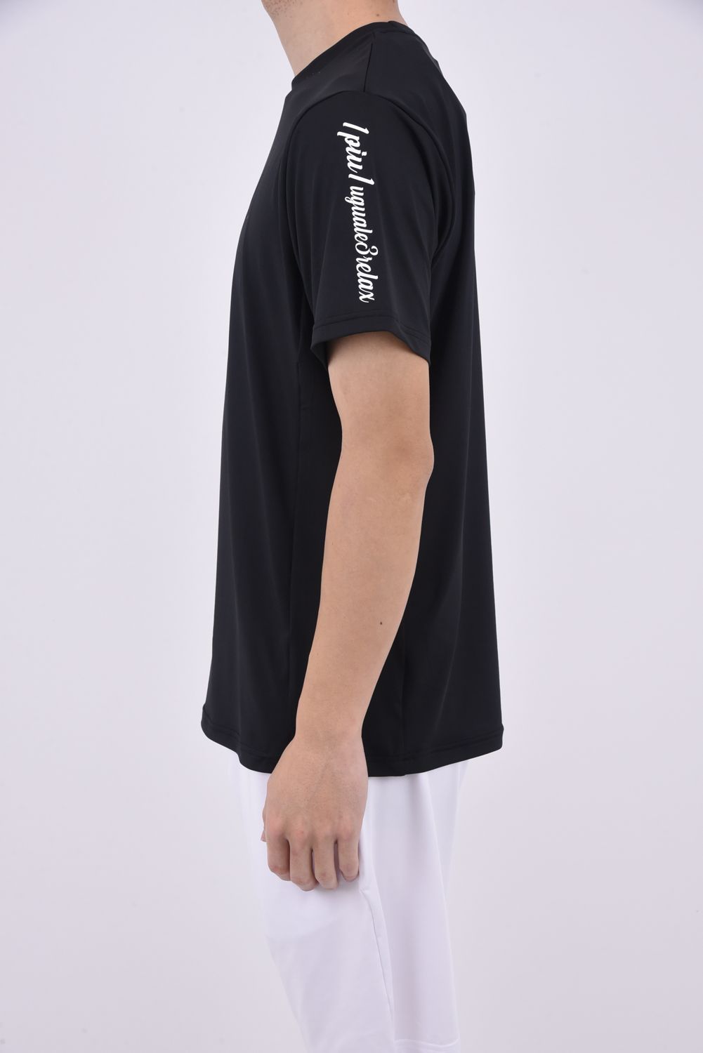 RASHGUARD SHORT-SLEEVED T-SHIRT / ラッシュガード ブランドロゴ Tシャツ ブラック