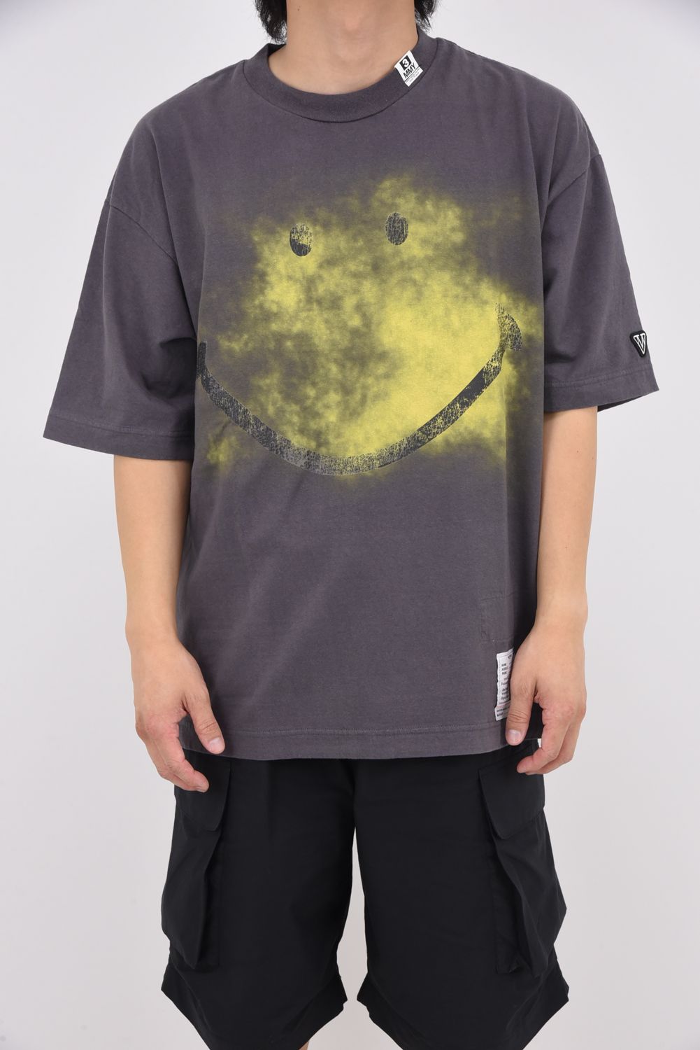 【MIHARAYASUHIRO】Smily Face Printed Ringer Tシャツ 全３色 MAISON MIHARA YASUHIRO tシャツ Smily Face Printed Ringer T