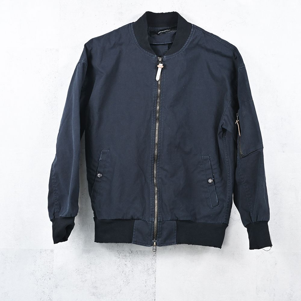 David JACKET / ドロップショルダー ヴィンテージ加工 フライトジャケット (ブラック) (8月末入荷予定) ※オーダー締切:5月23日(土)17時