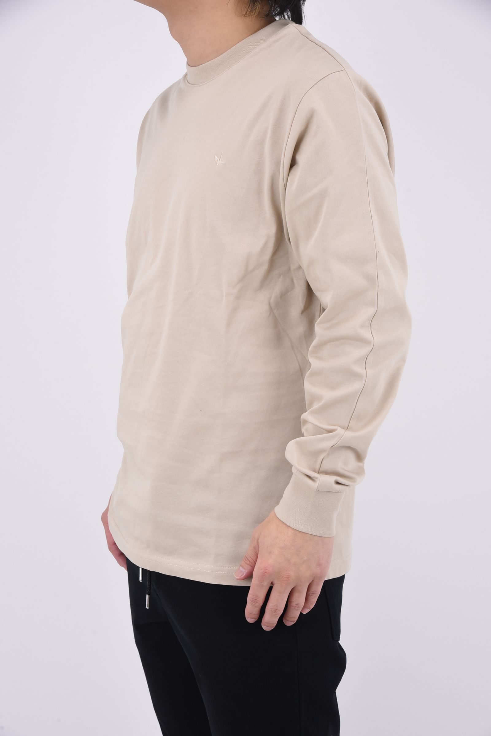 CIRCLE LONG T-SHIRT / サークルロゴ ロングスリーブ (ベージュ)