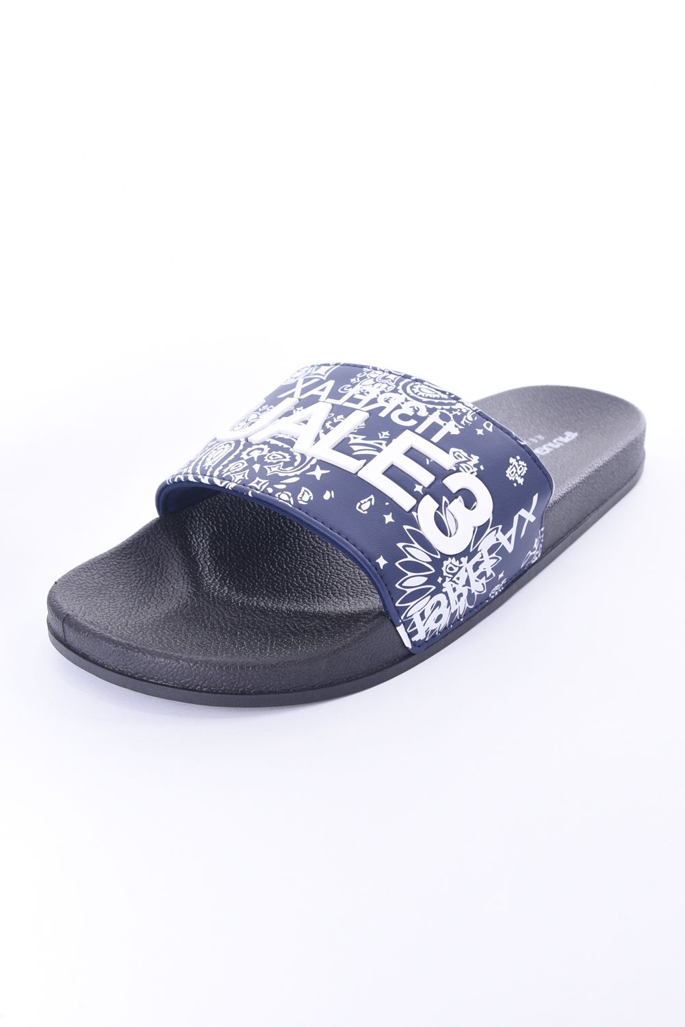 1PIU1UGUALE3 RELAX - PAISLEY PATTERN SANDALS / ロゴ