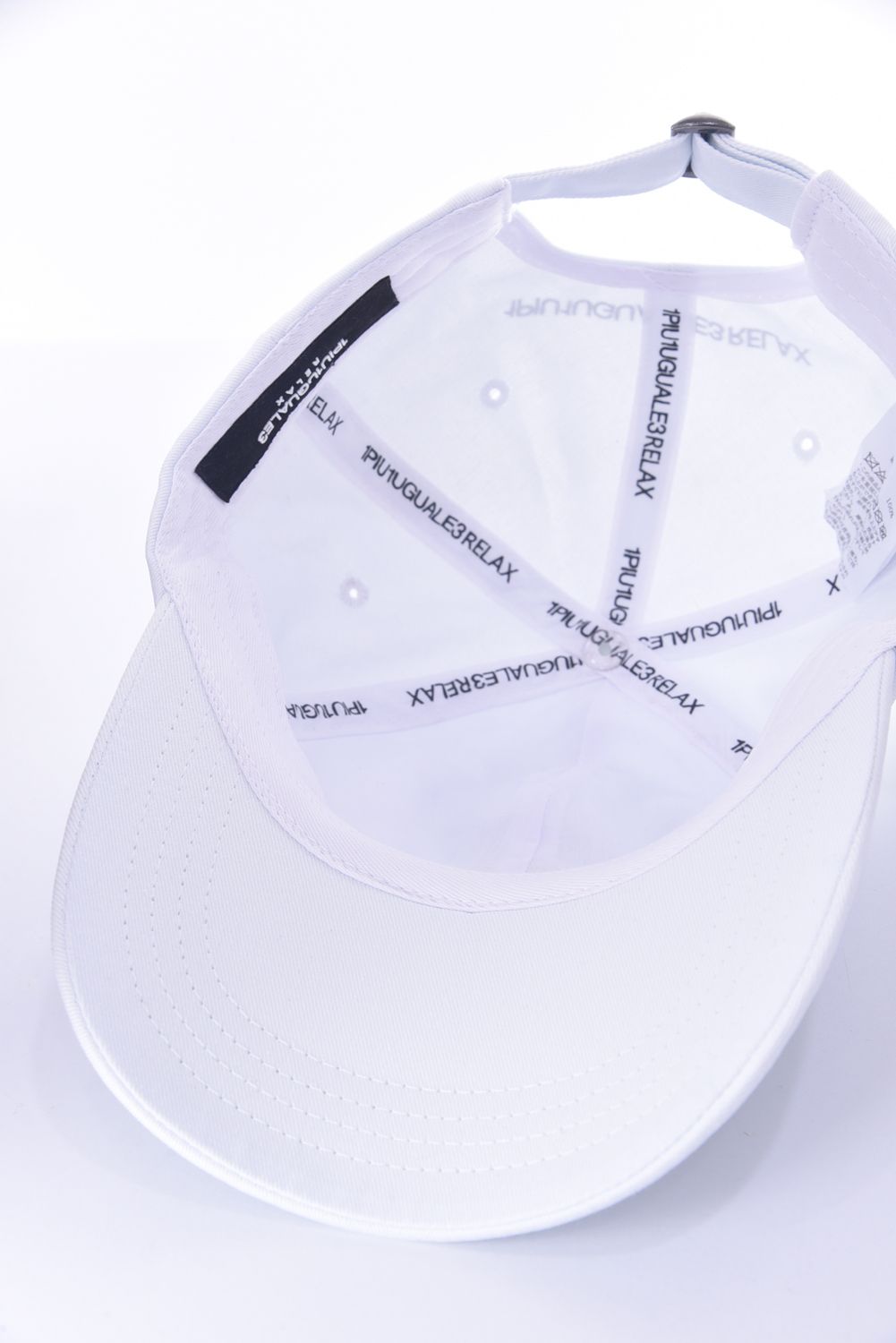 3 LOGO CAP / 3ロゴ アップリケ キャップ ホワイト