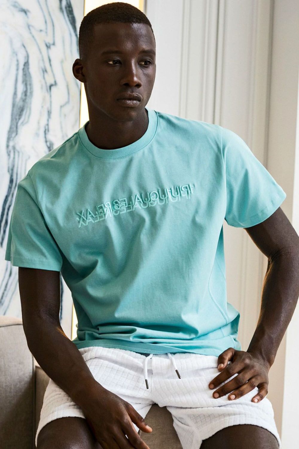 2-TIER LOGO T-SHIRT / 2ティア クルーネック Tシャツ (サックス)