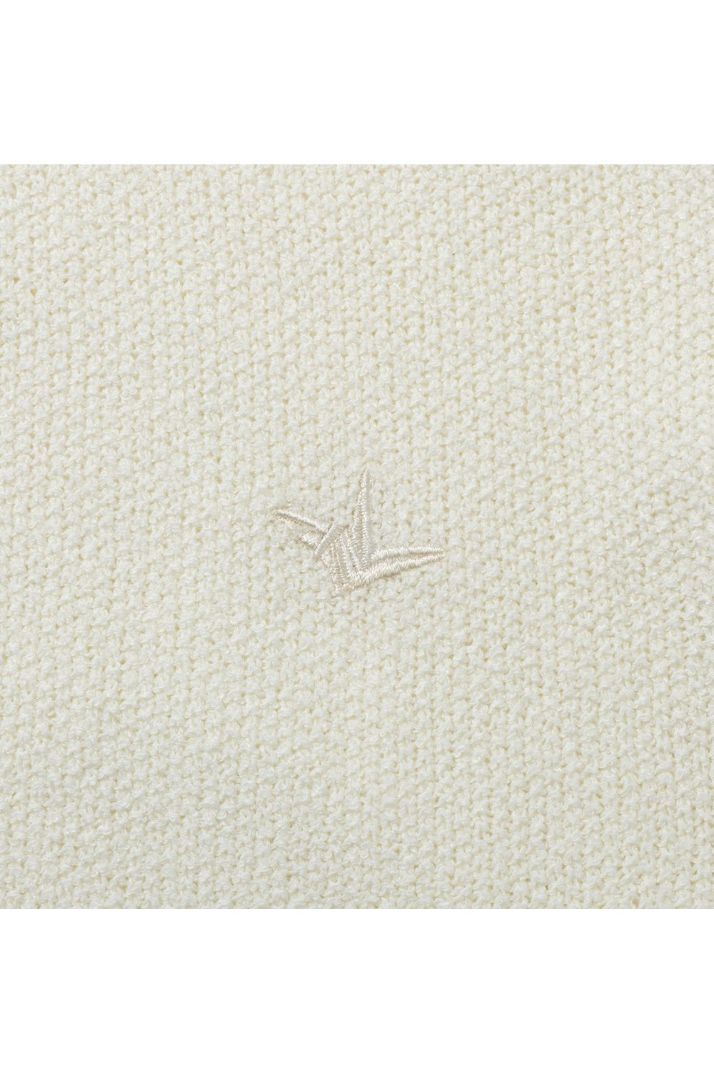 【26SS】 PARTIAL FOIL PRINT CREW KNIT / 箔プリント クルーネックニット (ホワイト) (2月上旬入荷予定)