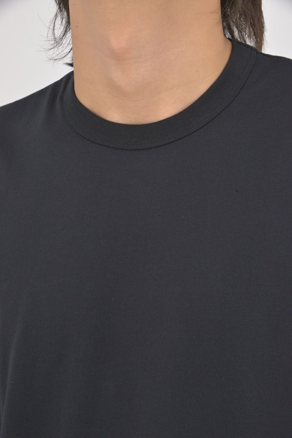 SUVIN COTTON SOFT STRUCTURE T-SHIRT / コットンソフト ストラクチャー Tシャツ (ブラック)