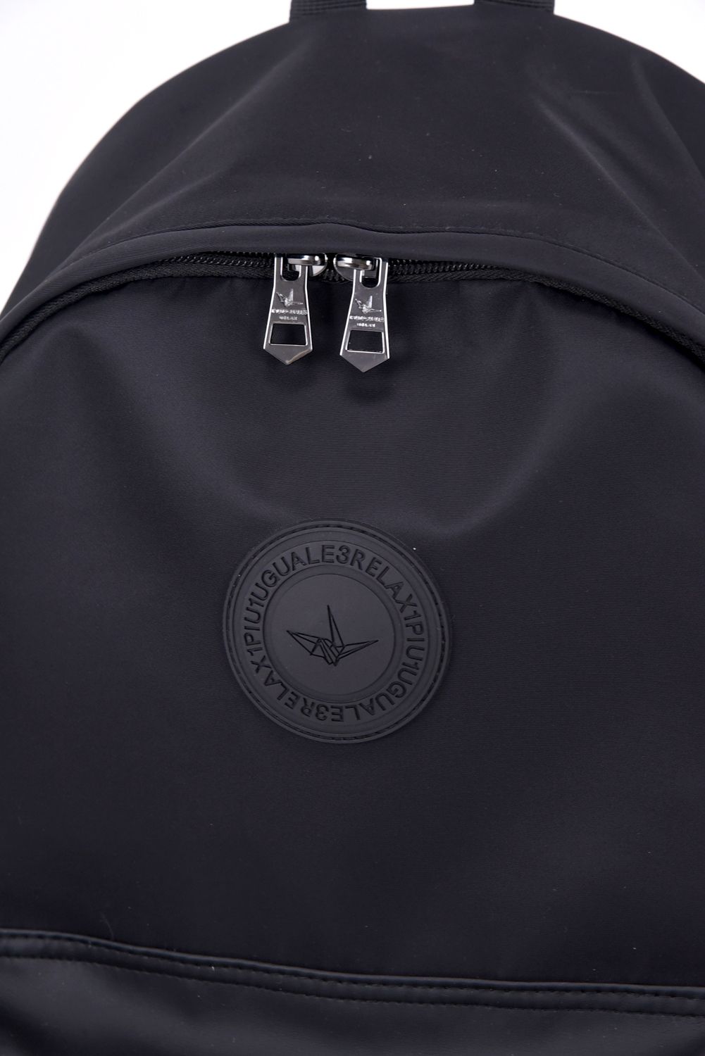 PLUS BAG BACKPACK / サークルロゴ  ナイロン バックパック ブラック