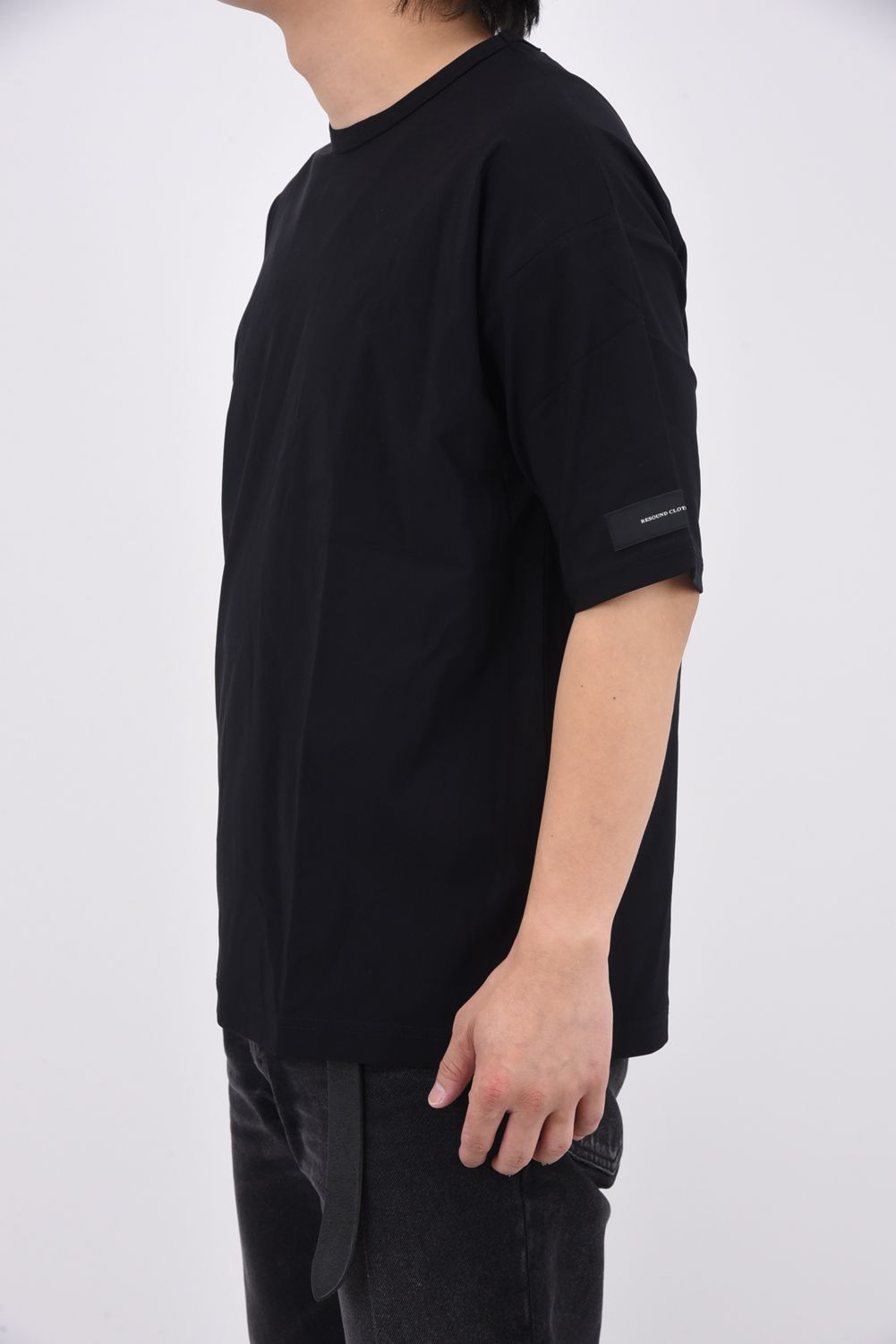 NYLON OVER  TEE / ナイロン オーバーTシャツ ブラック