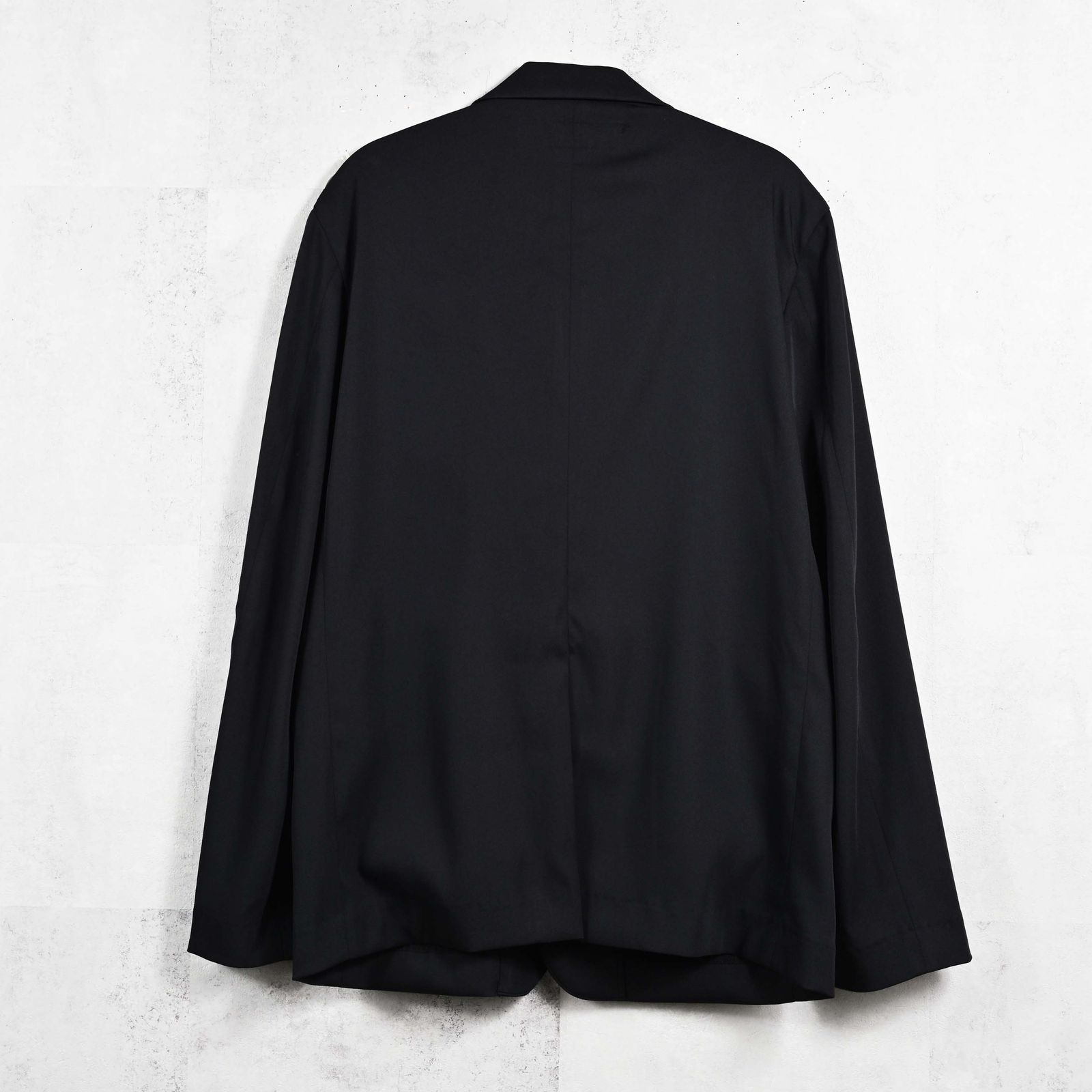 GARY loose JACKET / 高機能ナイロンマイクロファイバー 2Bジャージテーラードジャケット (ブラック) (7月末入荷予定) ※オーダー締切:5月23日(土)17時