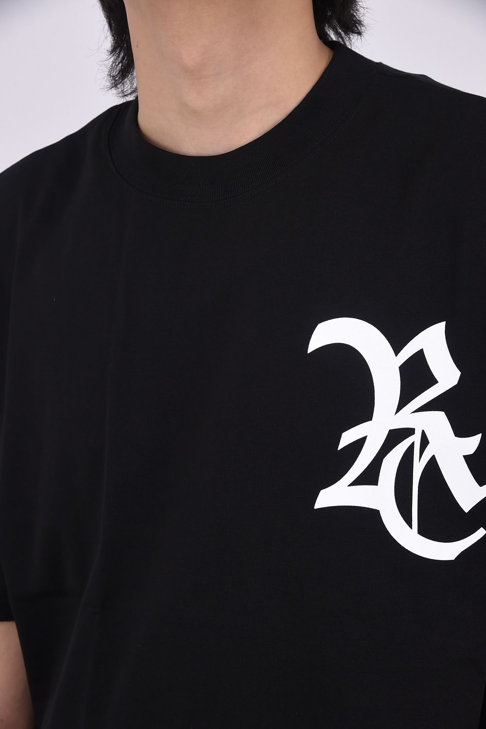 RC OVER TEE / RCロゴ オーバーTシャツ ブラック/ホワイト