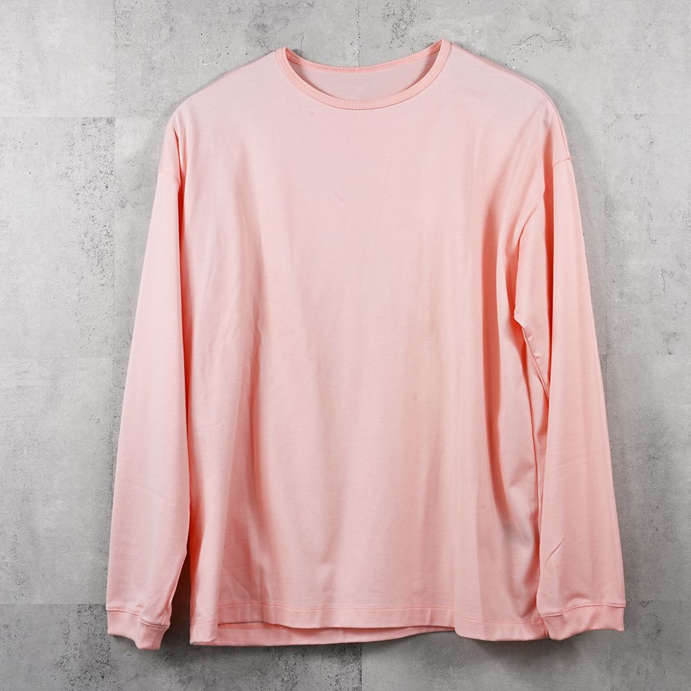 PIN ST RC over longsleave Tee / バックロゴプリント オーバーサイズ ロングスリーブTシャツ (ピンク) (7月中旬入荷予定) ※オーダー締切:5月23日(土)17時