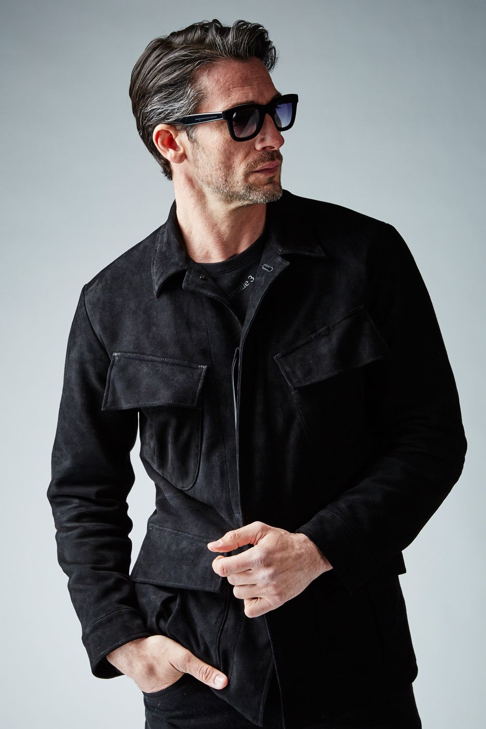 【BLACK MILITARY Vol.8】 JUNGLE FATIGUE JACKET -BLACK SUEDE- (11月頃入荷予定 )※オーダー締切8/6(金)11:59迄