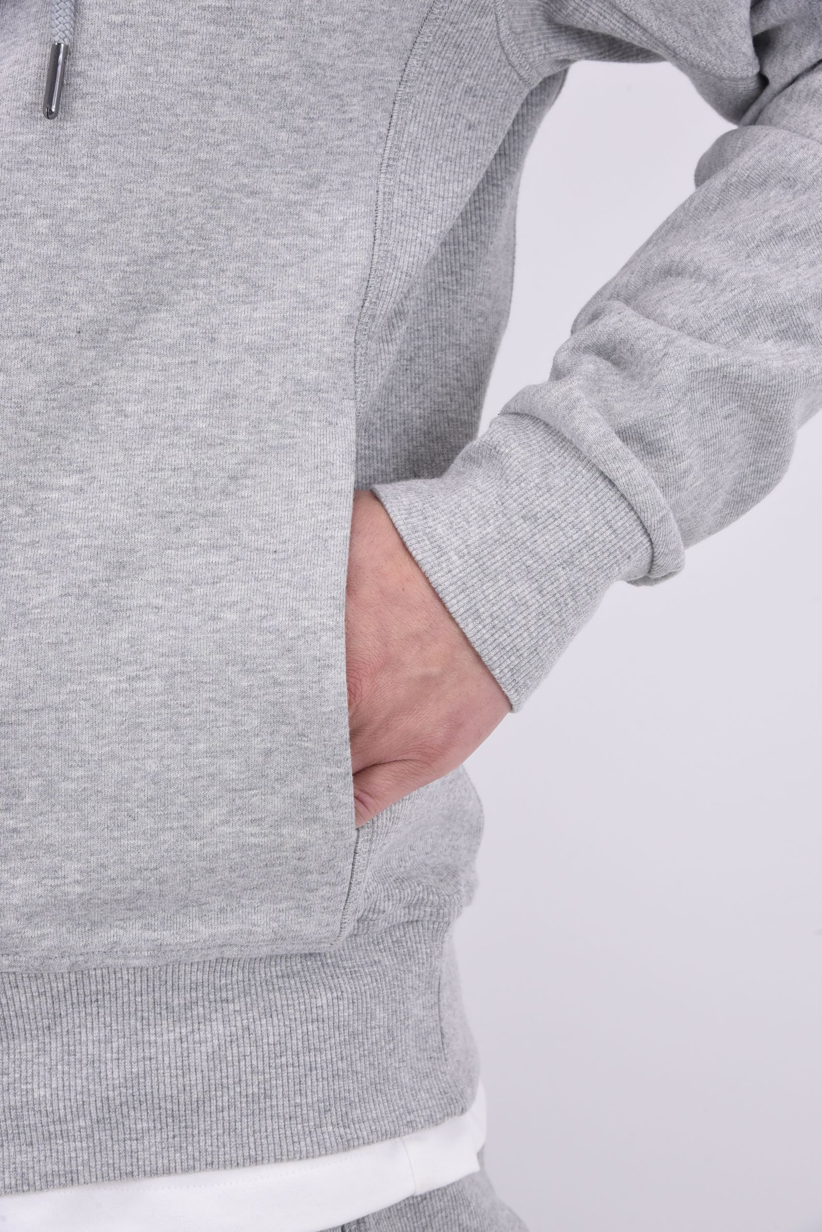 CIRCLE HOODIE / サークルロゴ ジップアップフーディー (グレー)