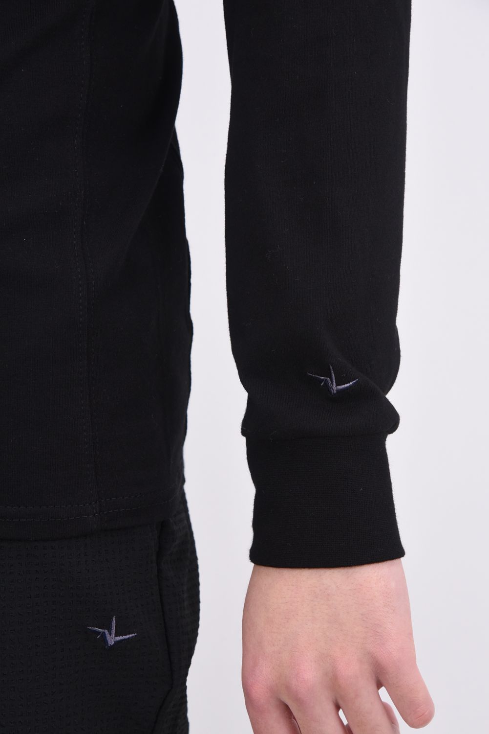 TOOTHBRUSH EMBROIDERY LONG T-SHIRTS / 3D レインボーロゴ ロング Tシャツ ブラック