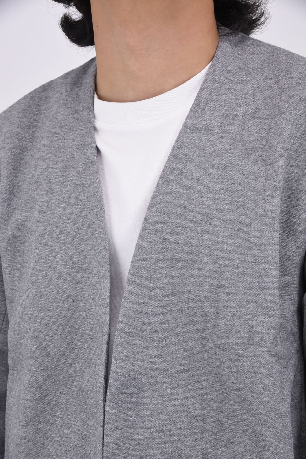 1PIU1UGUALE3 RELAX - COLLARLESS CUT AND SEW JACKET / ノー