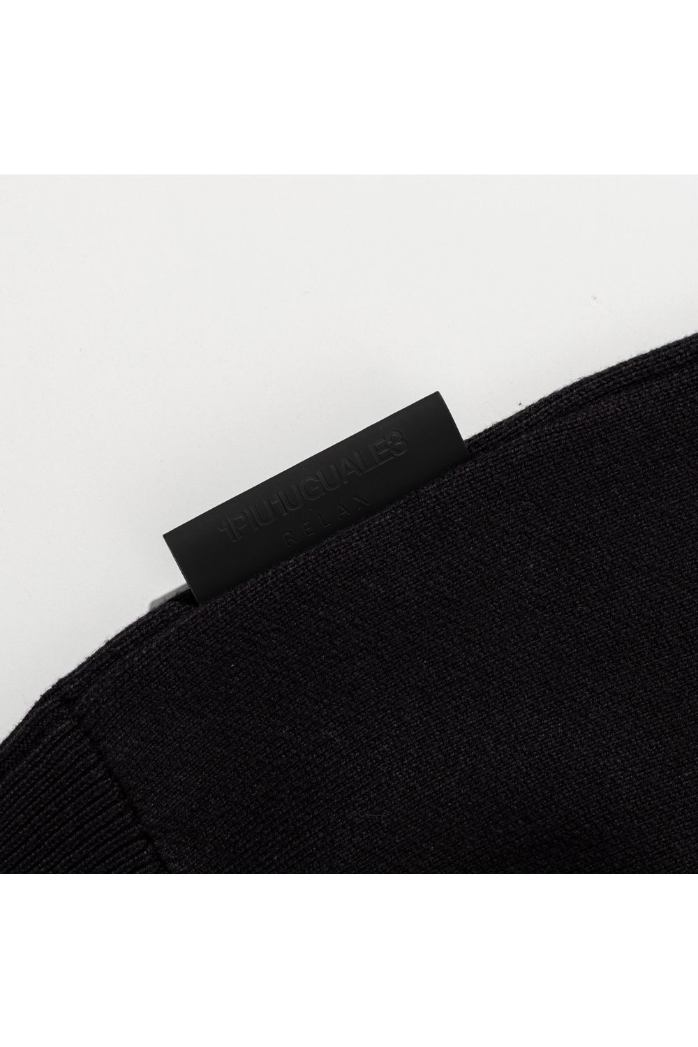 BIG PATCH BIG PIS NAME CREW NECK KNIT / ビッグパッチ ピスネーム クルーネックニット (ブラック) (9月上旬入荷予定)