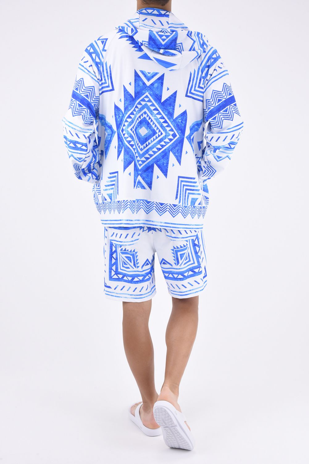 RUSH ZIP HOODIE / ラッシュガード ジップパーカー ネイティブブルー