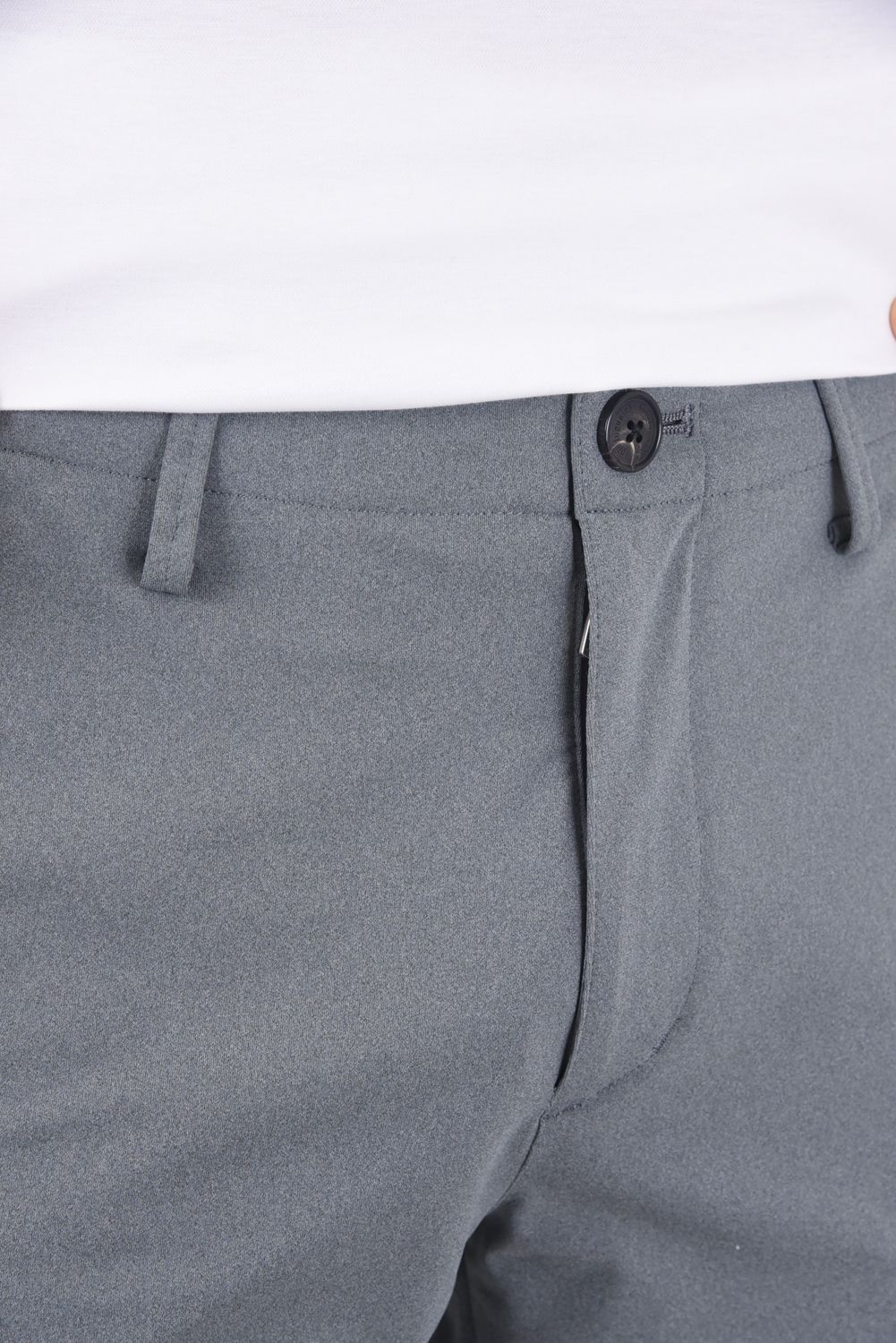 RIB SLACKS / 定番 リブ スラックスパンツ グレー
