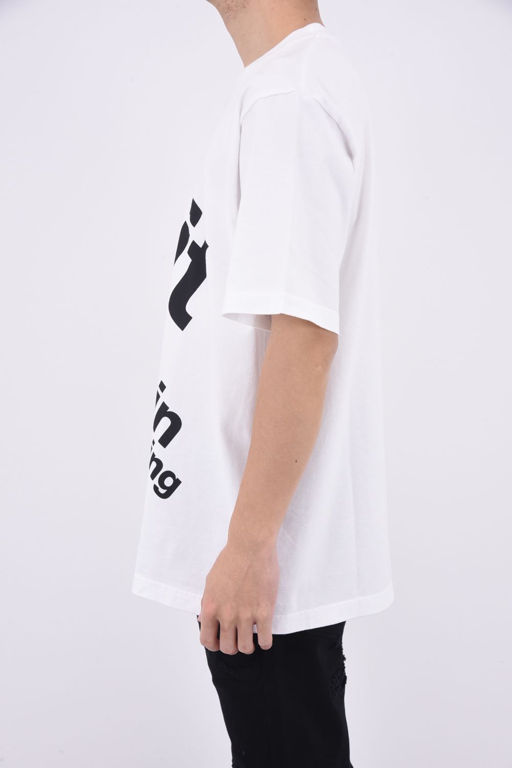 WM BIG LOGO T-SHIRT / ビッグロゴ レギュラーシルエット クルーネック 半袖 Tシャツ ホワイト