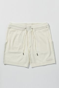 【26SS】 PARTIAL FOIL PRINT SHORTS KNIT / 箔プリント ニットショーツ (ホワイト) (2月上旬入荷予定)