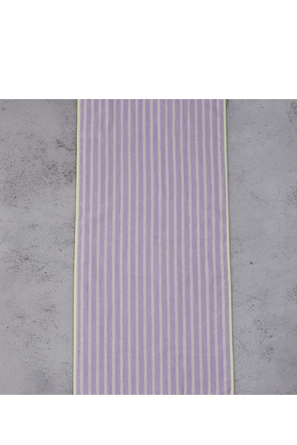 Stripe Face Towel / シルク混 ストライプ フェイスタオル (パープル)