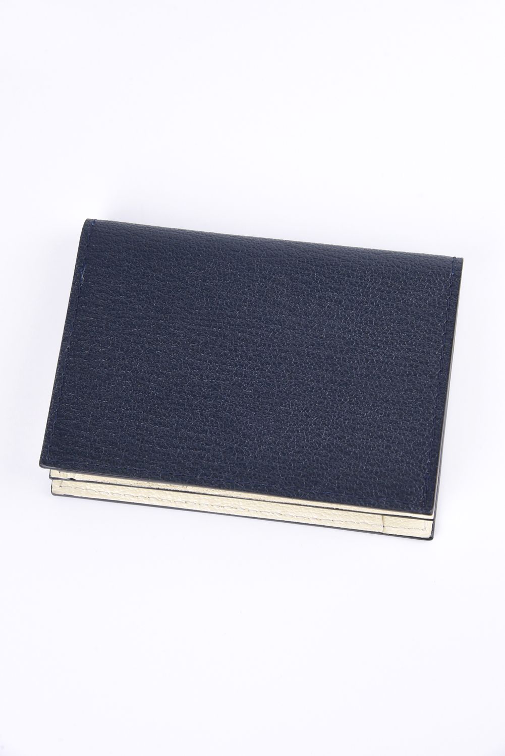 【残り1点】 BUSINESS CARD HOLDER / LA351GT 名刺入れ ネイビー×ホワイト