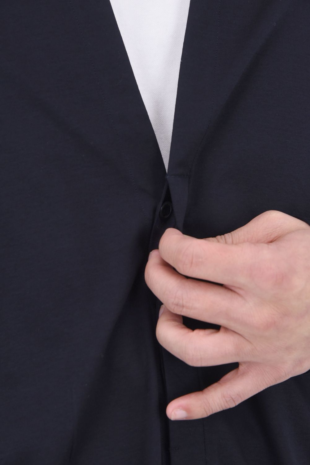 COTTON SMOOTH / コットンスムース スキッパーシャツ (ネイビー)