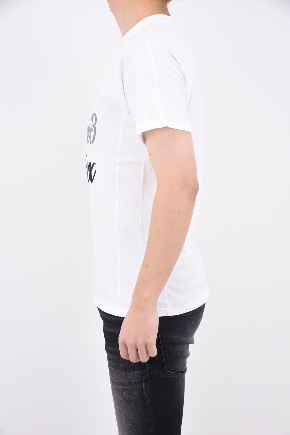 3 STEPS EMBROIDERY T-SHIRTS / グラデーション アップリケ 半袖Tシャツ ホワイト