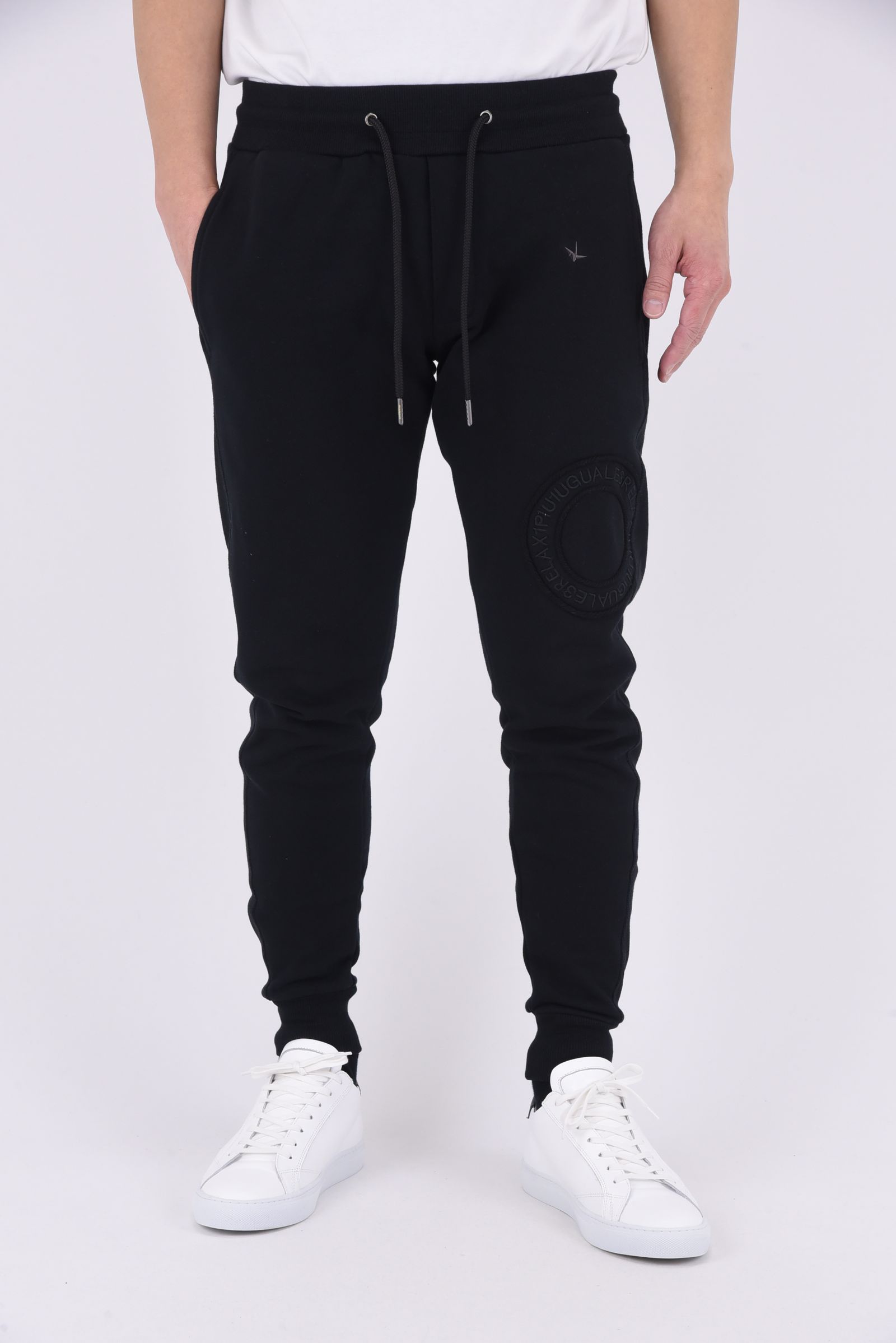 CIRCLE LONG PANTS / サークルロゴ スウェットパンツ (ブラック)