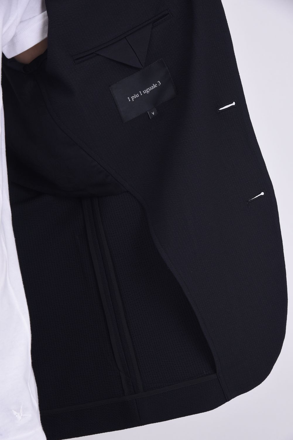COMFY JACKET / ストレッチサッカー シングルジャケット ブラック