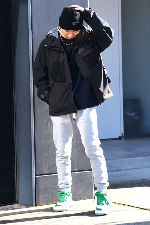 【REIGNING CHAMP】 スウェットパンツでもキメれます!着こなし簡単、シンプルコーディネート Ver.2