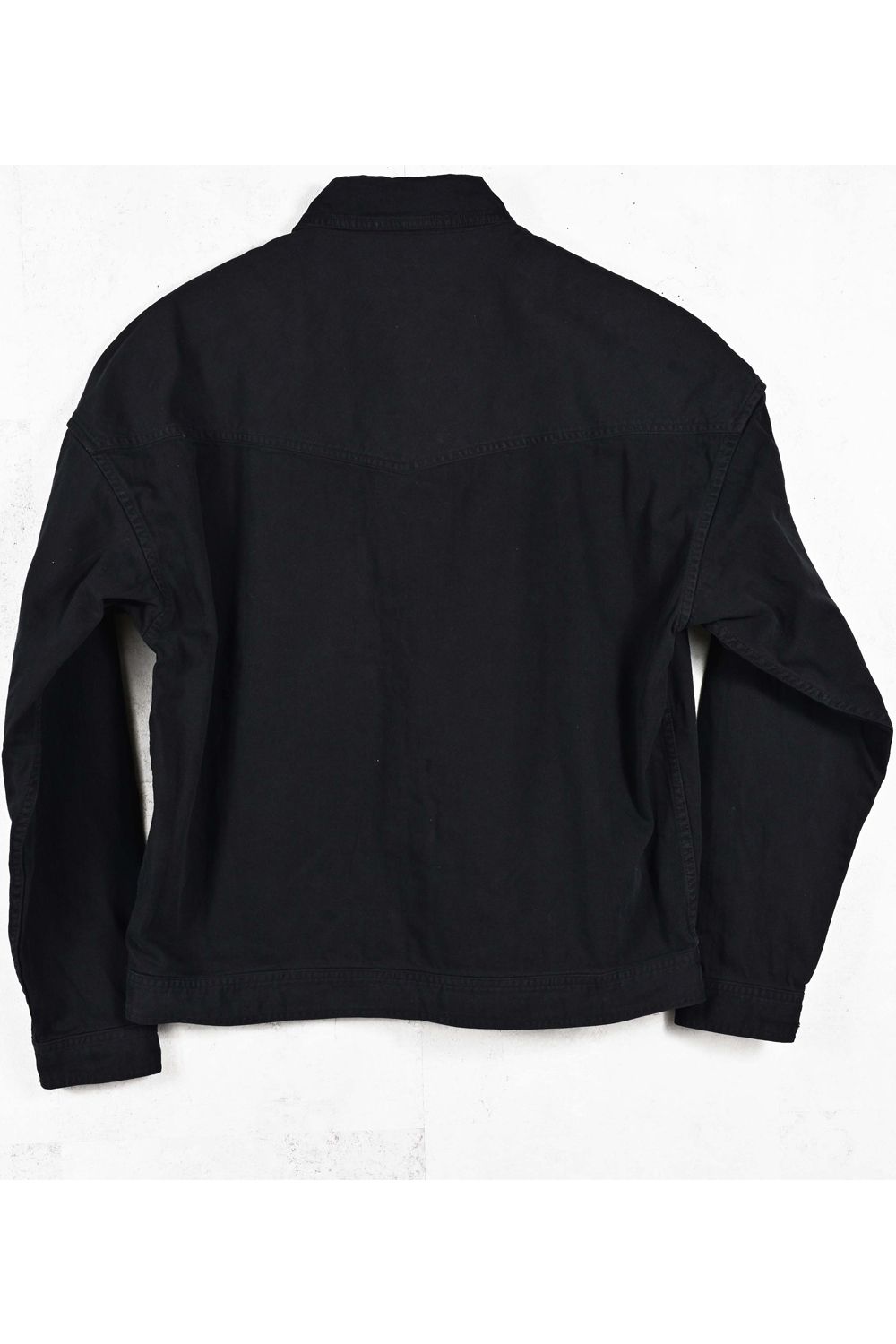 WESTAN JK / ヴィンテージダンガリー生地 ウエスタンシャツジャケット (ブラック) (3月中旬入荷予定) ※オーダー締切12/13(土)17:00